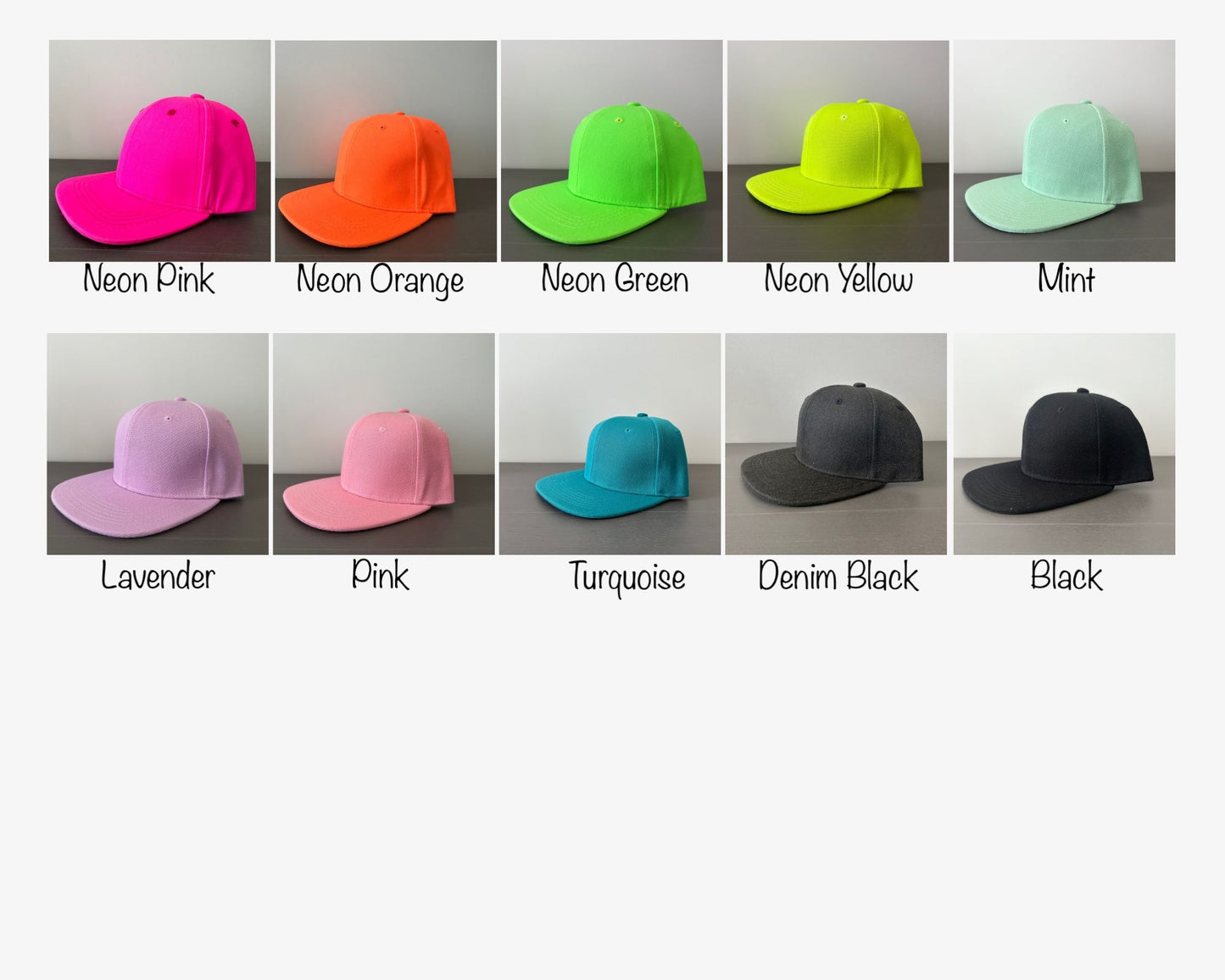 Children/Youth Solid/Two Tone Snapback Flat Brim