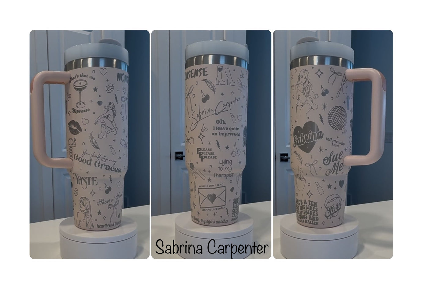 40 oz Stanley Dupe Full Wrap Engraved