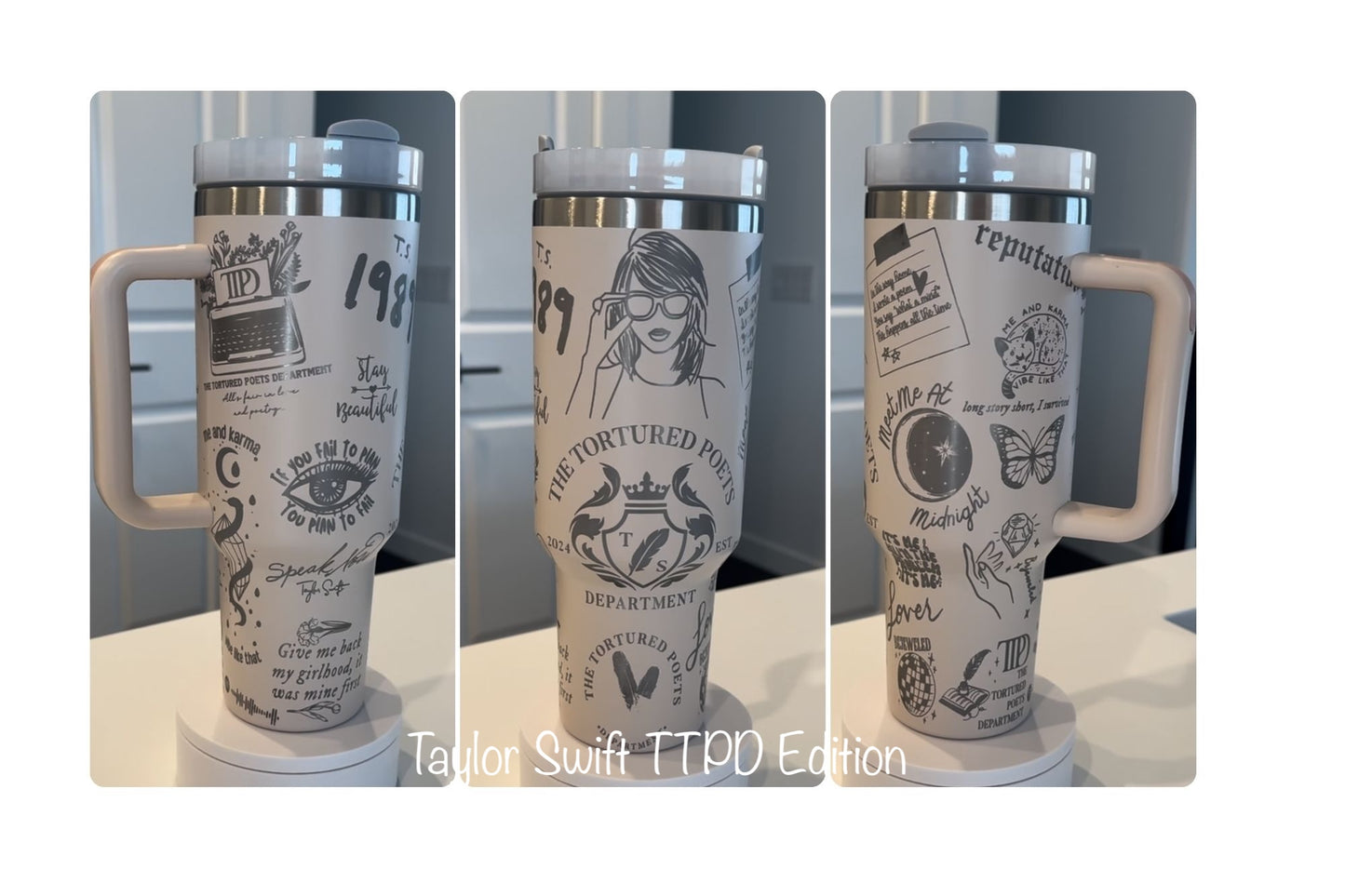40 oz Stanley Dupe Full Wrap Engraved