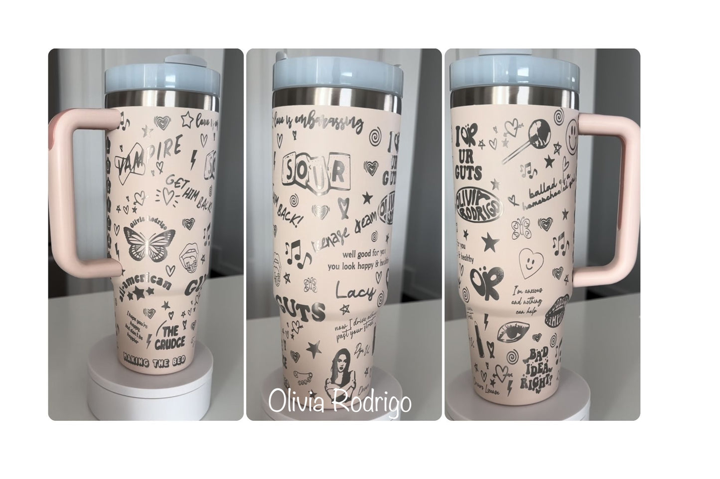 40 oz Stanley Dupe Full Wrap Engraved