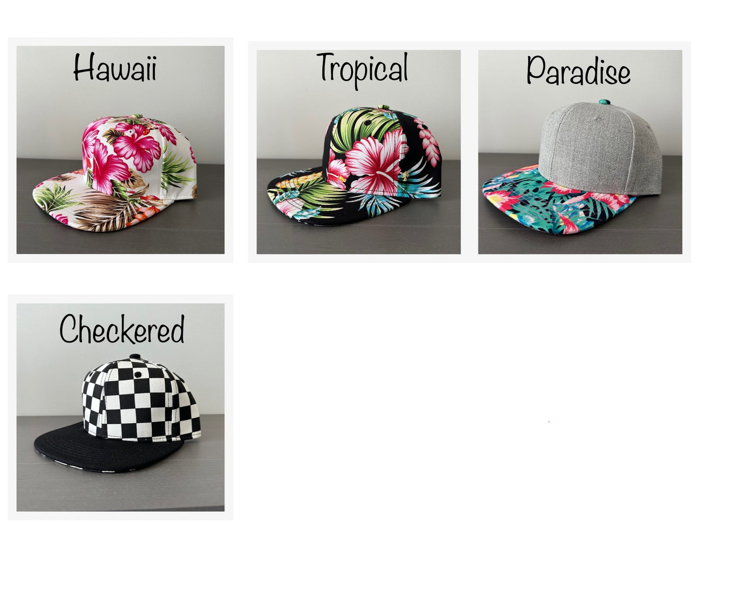 Children/Youth Pattern Snapback Flat Brim