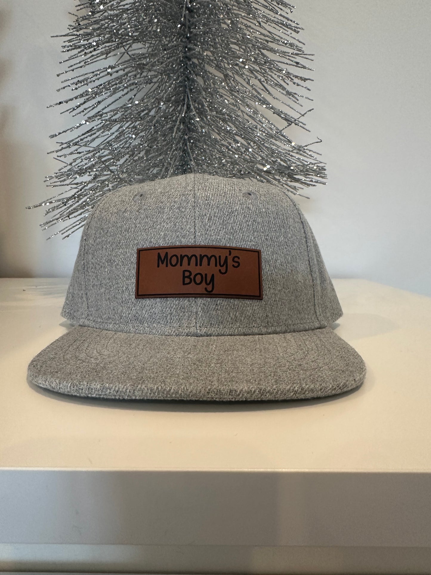 Infant Mommy's Boy Heather Grey Snapback