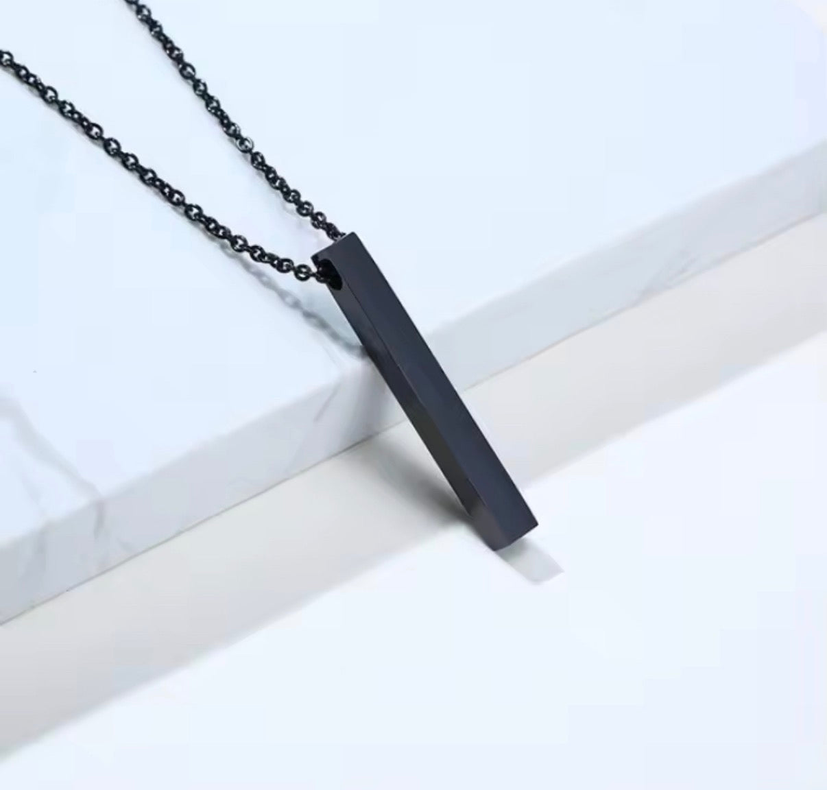 Engraved Bar Neckalce
