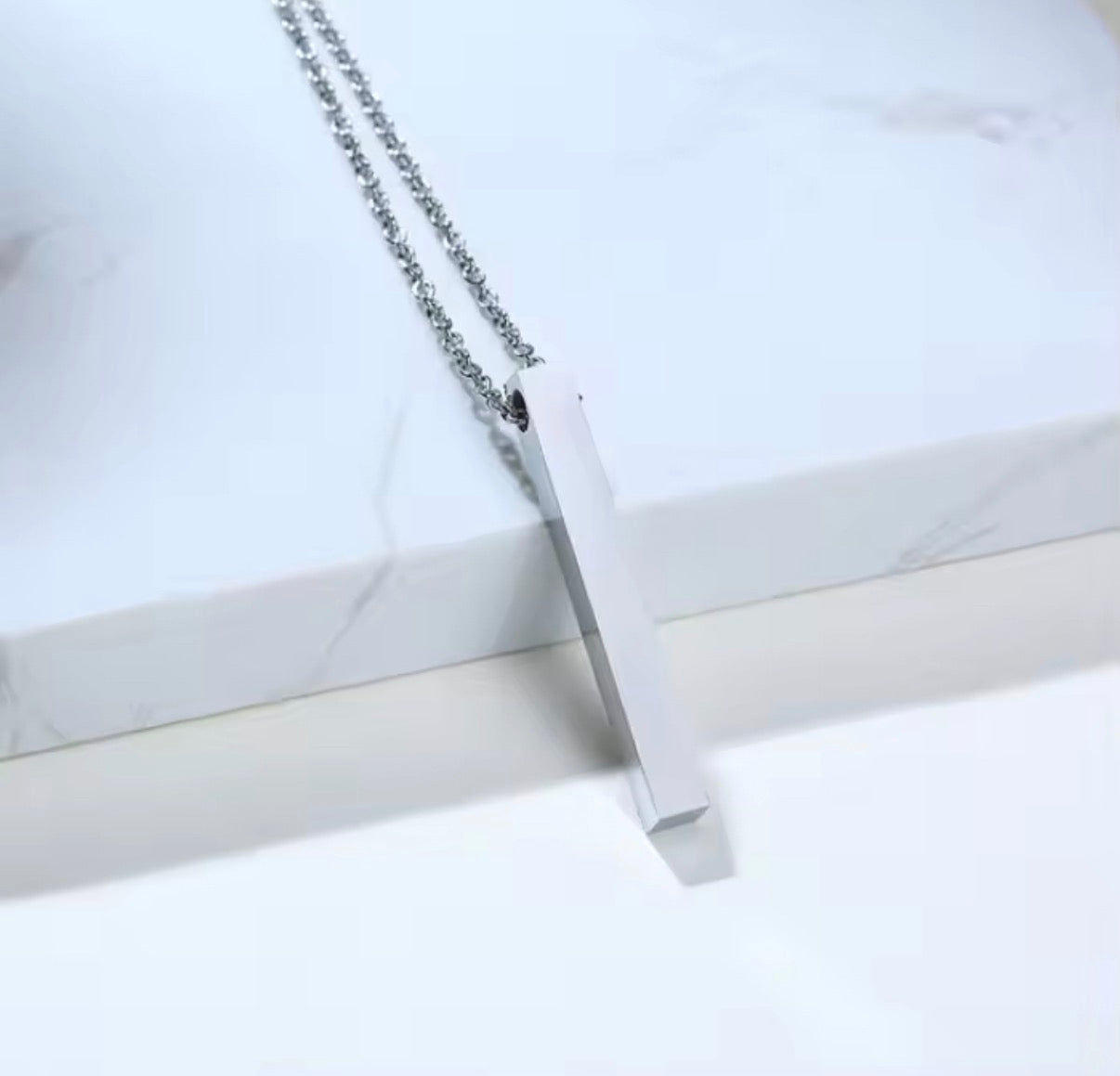 Engraved Bar Neckalce