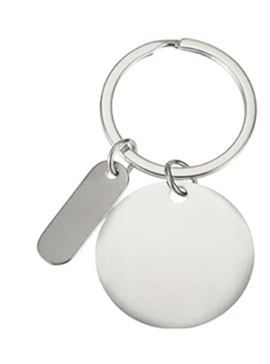 Stainless Steel Engraveable Keychain