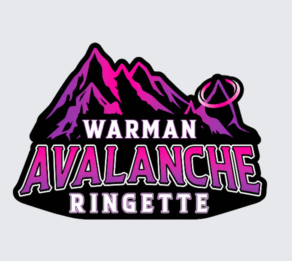 Warman Avalanche Ringette Toque/Hat/Helmet Sticker Preorder
